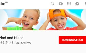 Vlad and Nikita кадр из YouTube-канала